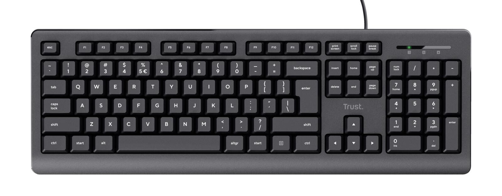 Trust TK-150 Tastatur - Schwarz DE