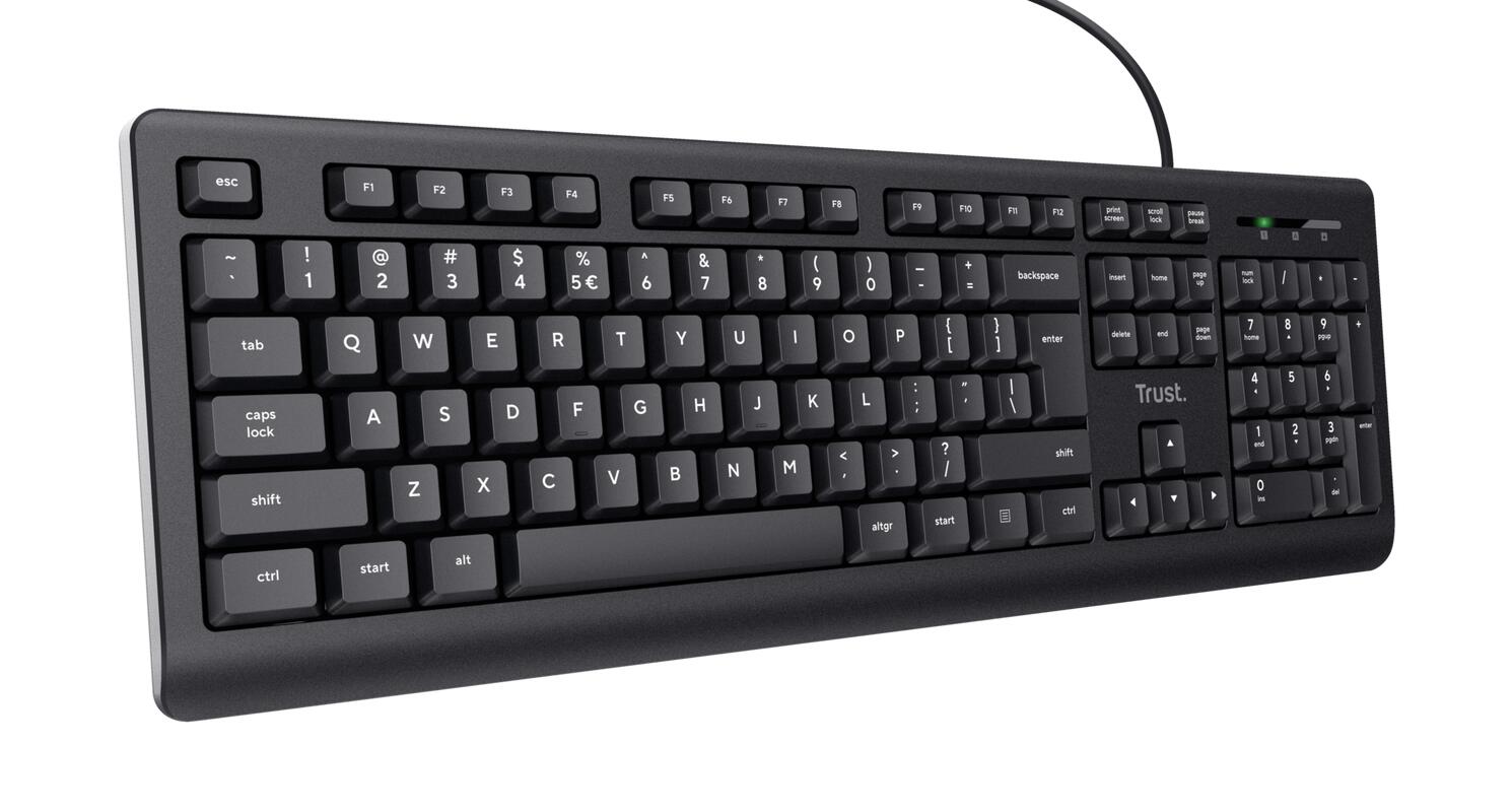 Trust TK-150 Tastatur - Schwarz DE