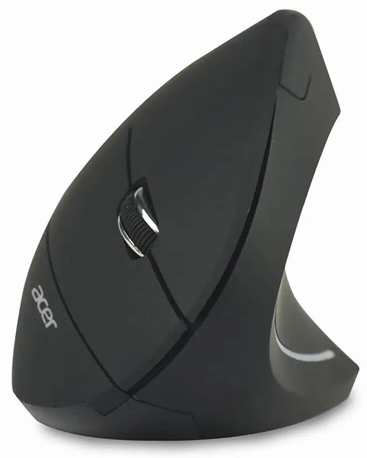 Acer vertikale ergonomische kabellose Maus 1600 dpi, 2.4 GHz, Schwarz