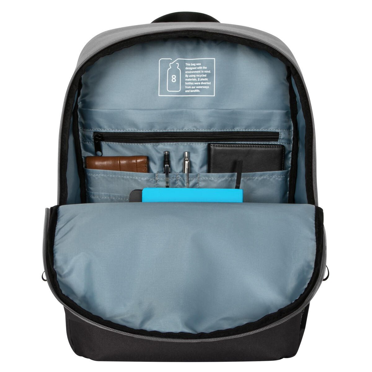 Targus Sagano EcoSmart Pendler-Rucksack für Notebooks 15,6' - Schwarz/Grau