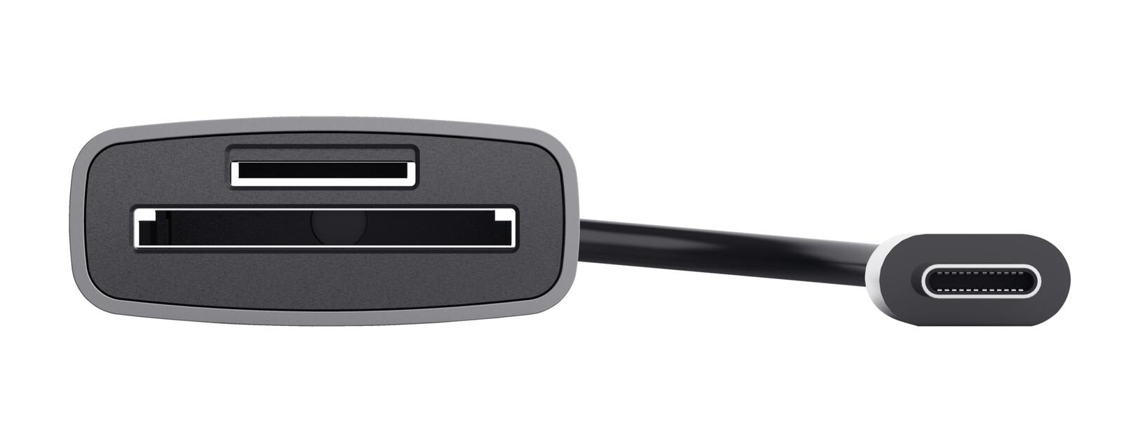 Trust Dalyx Schnelles USB-Kartenlesegerät aus Aluminium - Silber