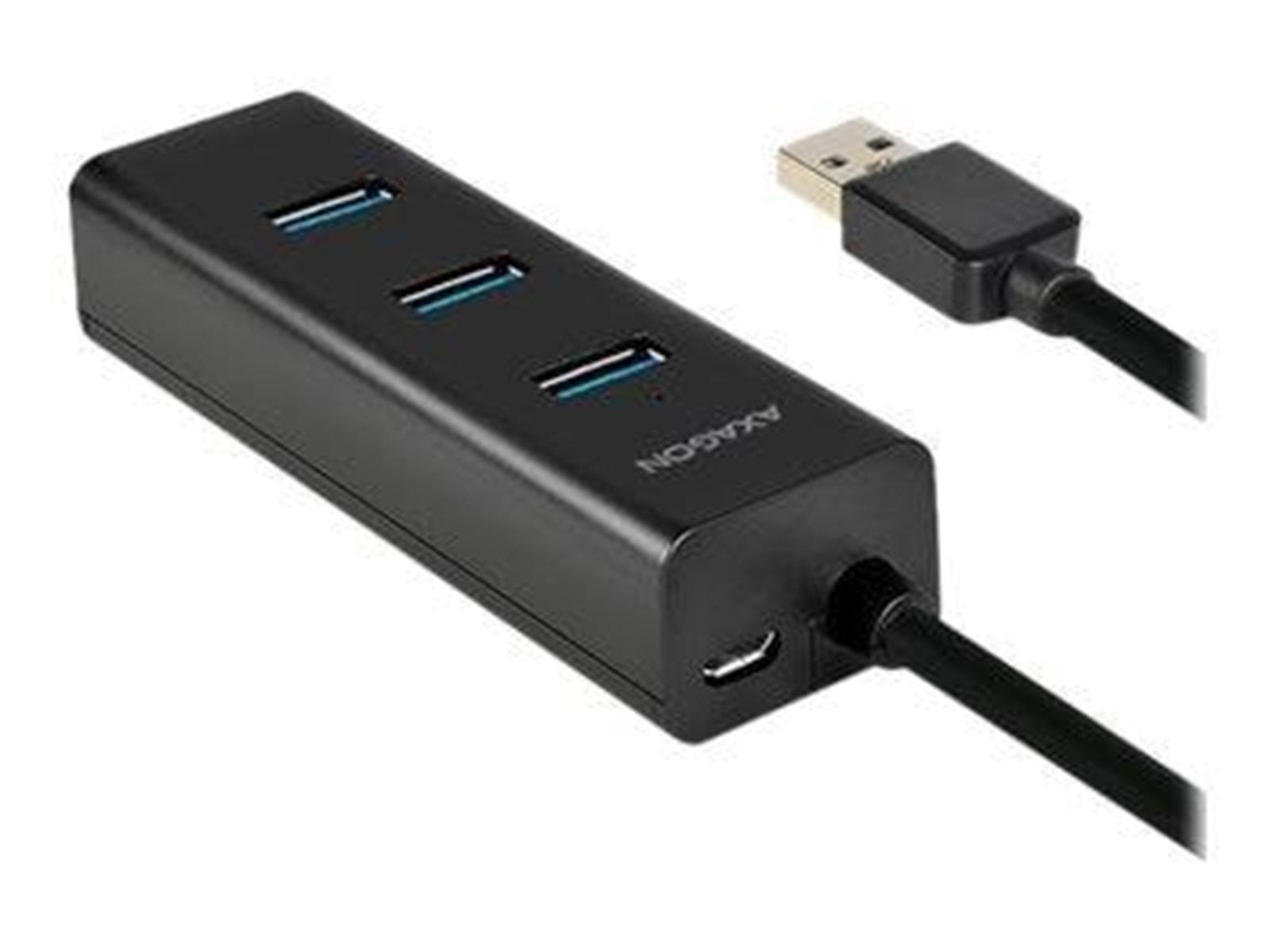 AXAGON HUE-S2BP - hub - 4 ports USB-Hubs - USB 3.2 - 4 - Schwarz