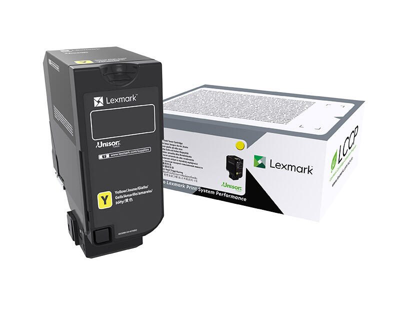 Lexmark Original Toner Standard Variante - CS735 gelb 12500 Seiten (71C0X40)