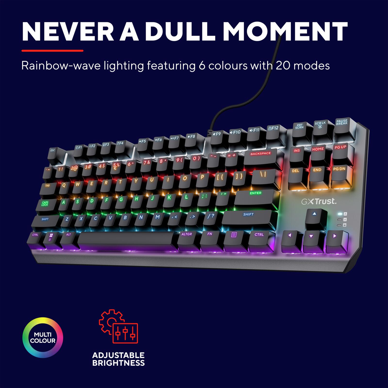 Trust Gaming GXT 834 Callaz Mechanische TKL-Tastatur, DE Layout