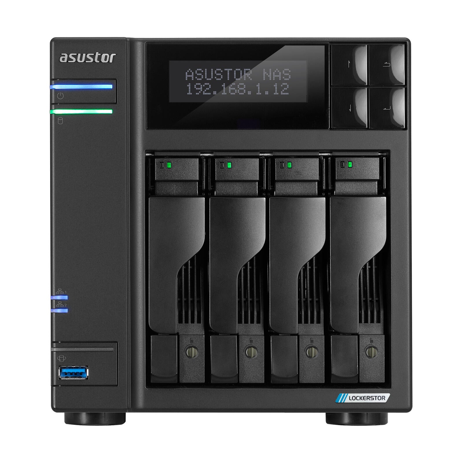 ASUSTOR AS6704T Lockerstor 4 Gen2 4 Einschübe NAS-Server Leergehäuse (90-AS6704T)