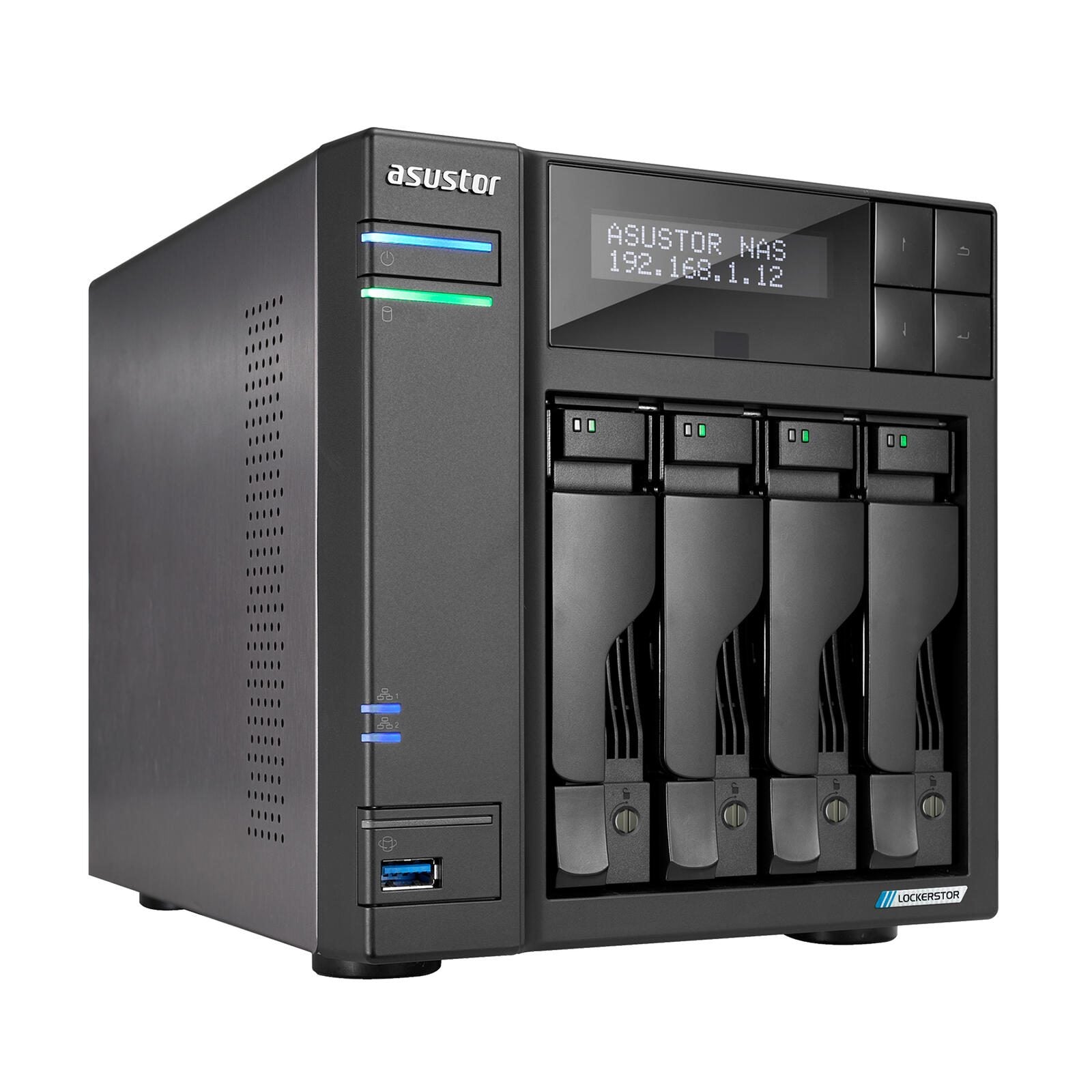 ASUSTOR AS6704T Lockerstor 4 Gen2 4 Einschübe NAS-Server Leergehäuse (90-AS6704T)