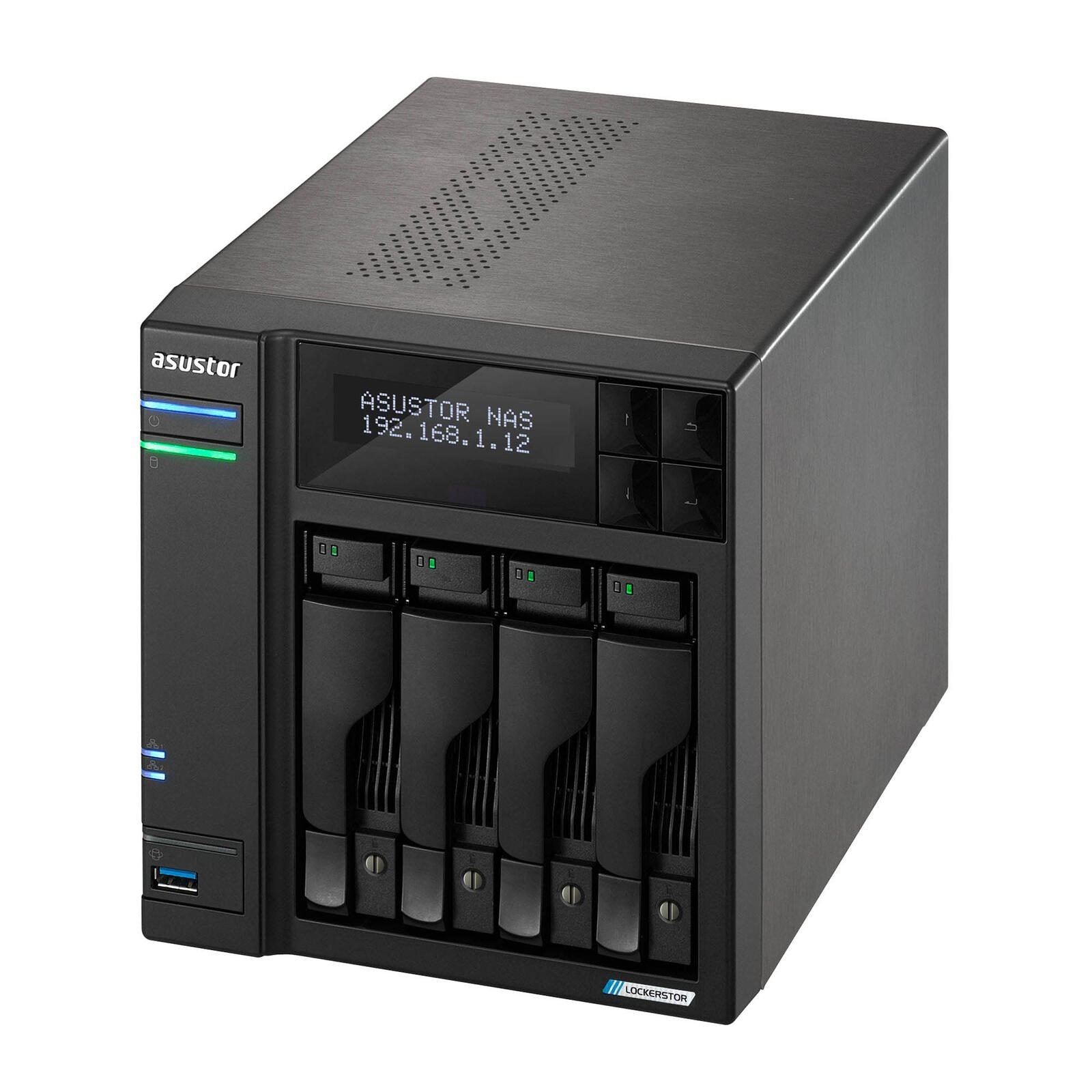 ASUSTOR AS6704T Lockerstor 4 Gen2 4 Einschübe NAS-Server Leergehäuse (90-AS6704T)