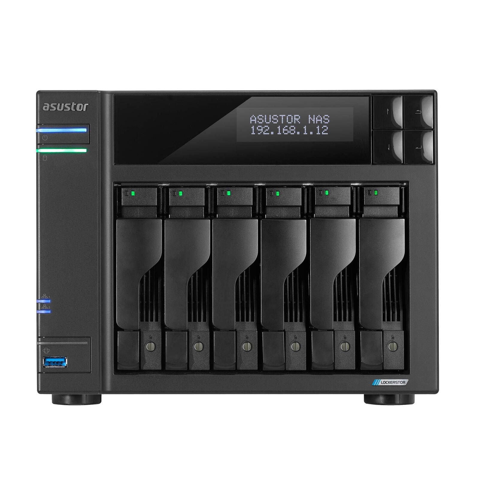 ASUSTOR AS6706T Lockerstor 6 Gen2 6 Einschübe NAS-Server Leergehäuse (90-AS6706T)