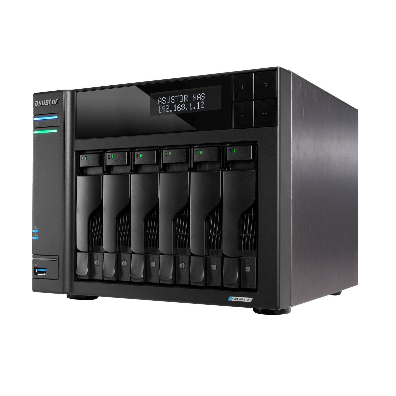 ASUSTOR AS6706T Lockerstor 6 Gen2 6 Einschübe NAS-Server Leergehäuse (90-AS6706T)