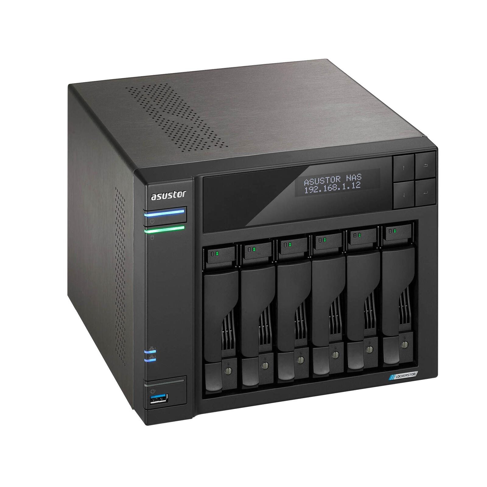 ASUSTOR AS6706T Lockerstor 6 Gen2 6 Einschübe NAS-Server Leergehäuse (90-AS6706T)