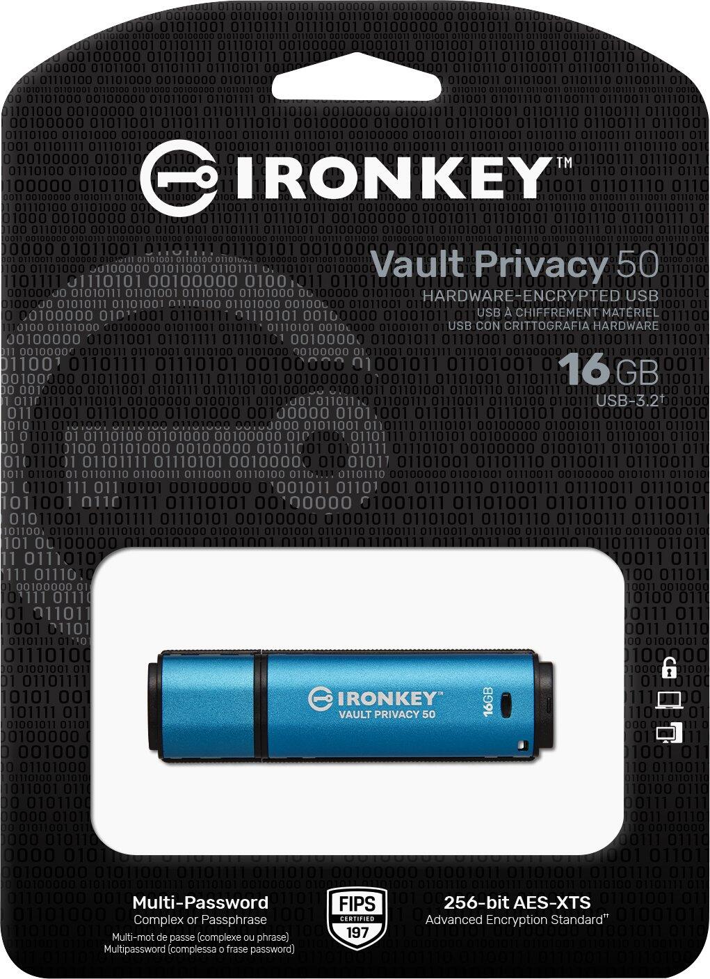 Kingston IronKey Vault Privacy 50 - 16GB