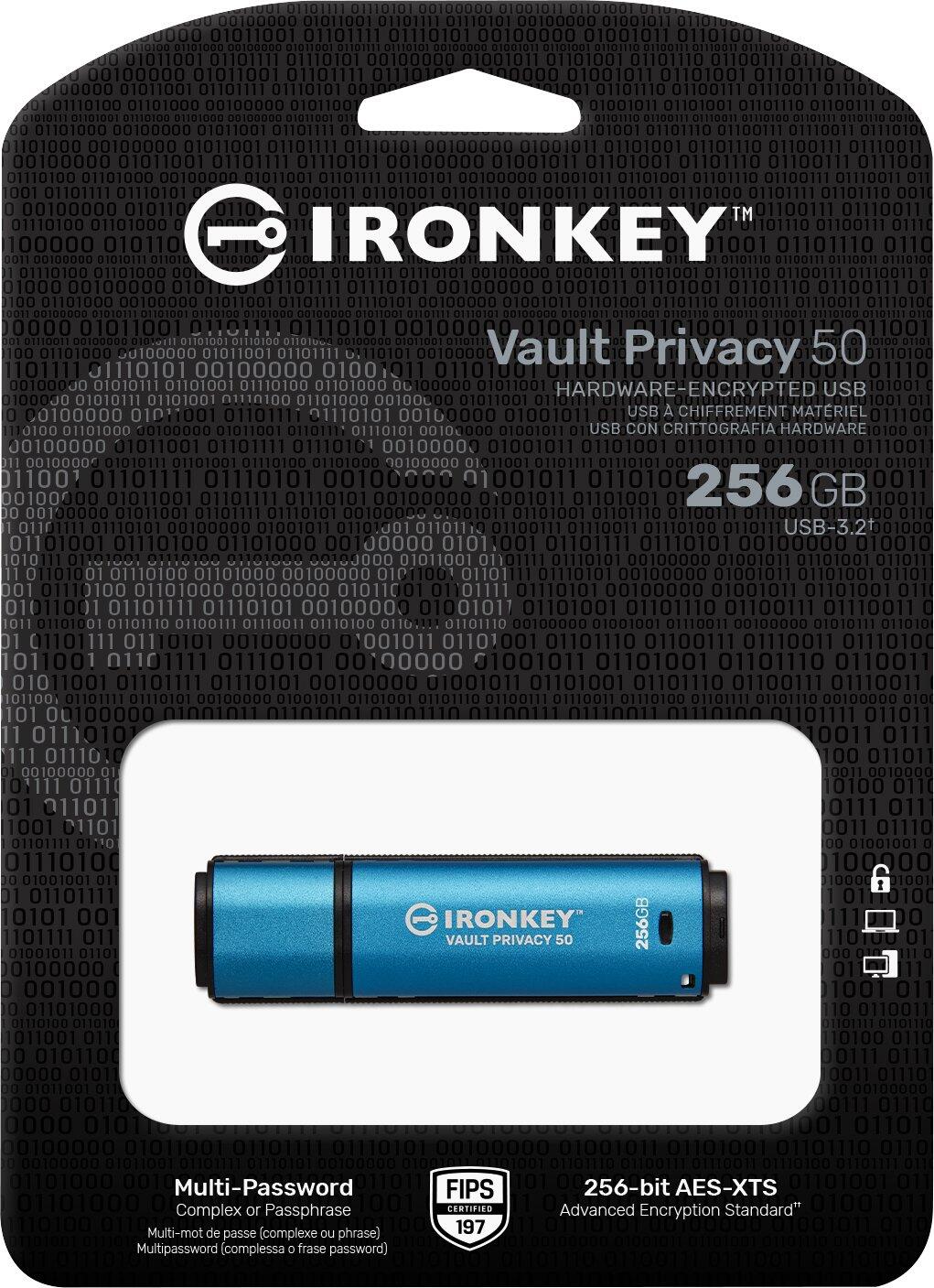 Kingston IronKey Vault Privacy 50 - 256GB