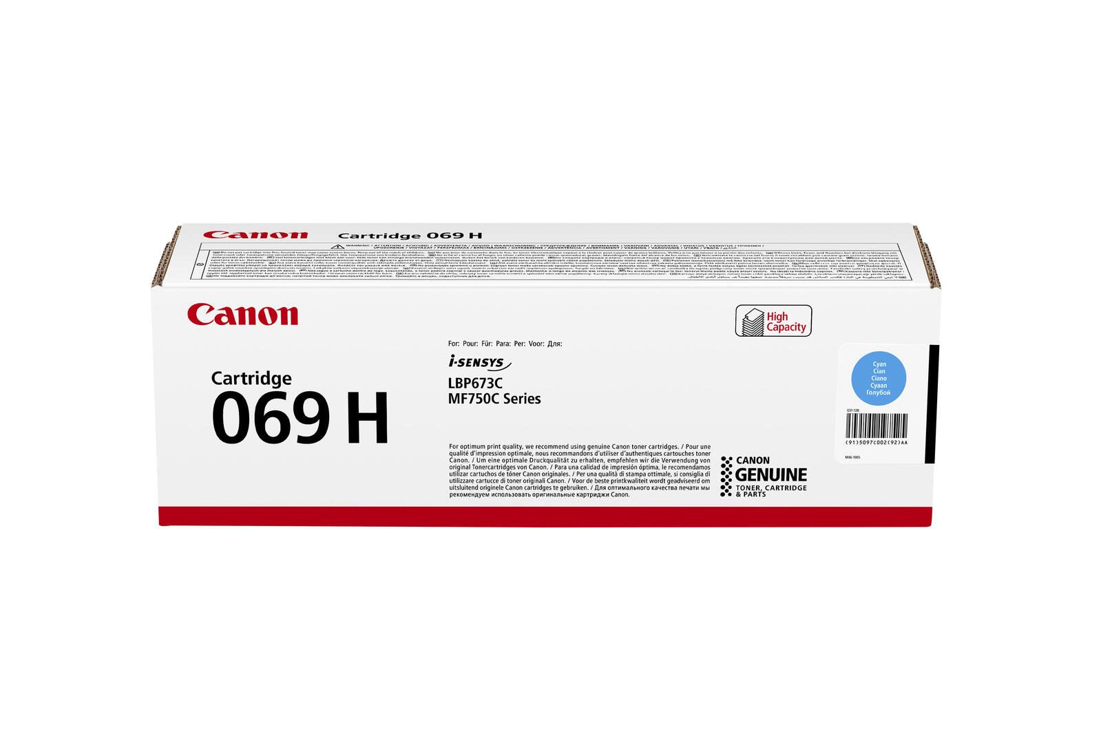 Canon Original 069H Toner - cyan (5097C002)