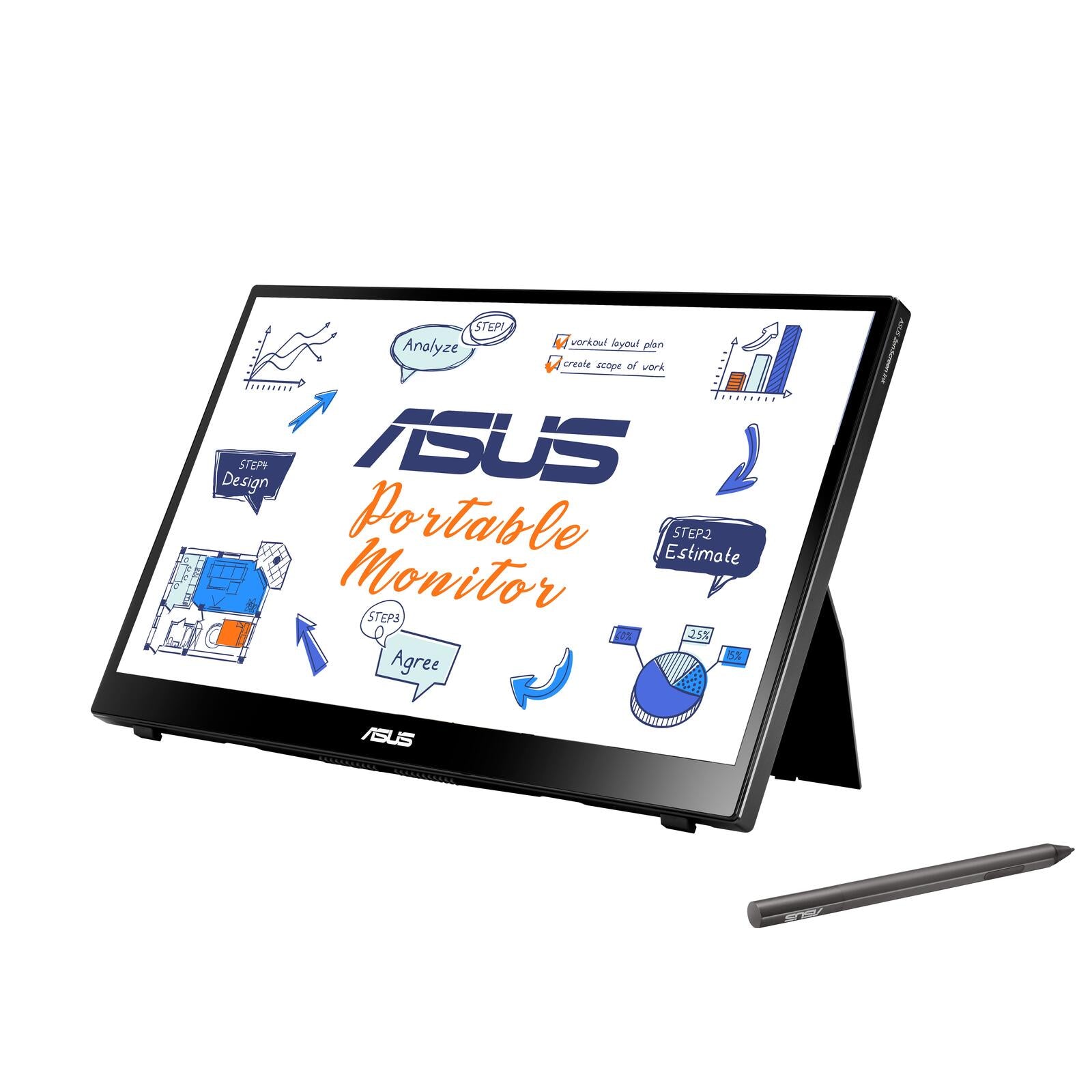 ASUS MB14AHD ZenScreen tragbarer Monitor 35,6 cm (14')