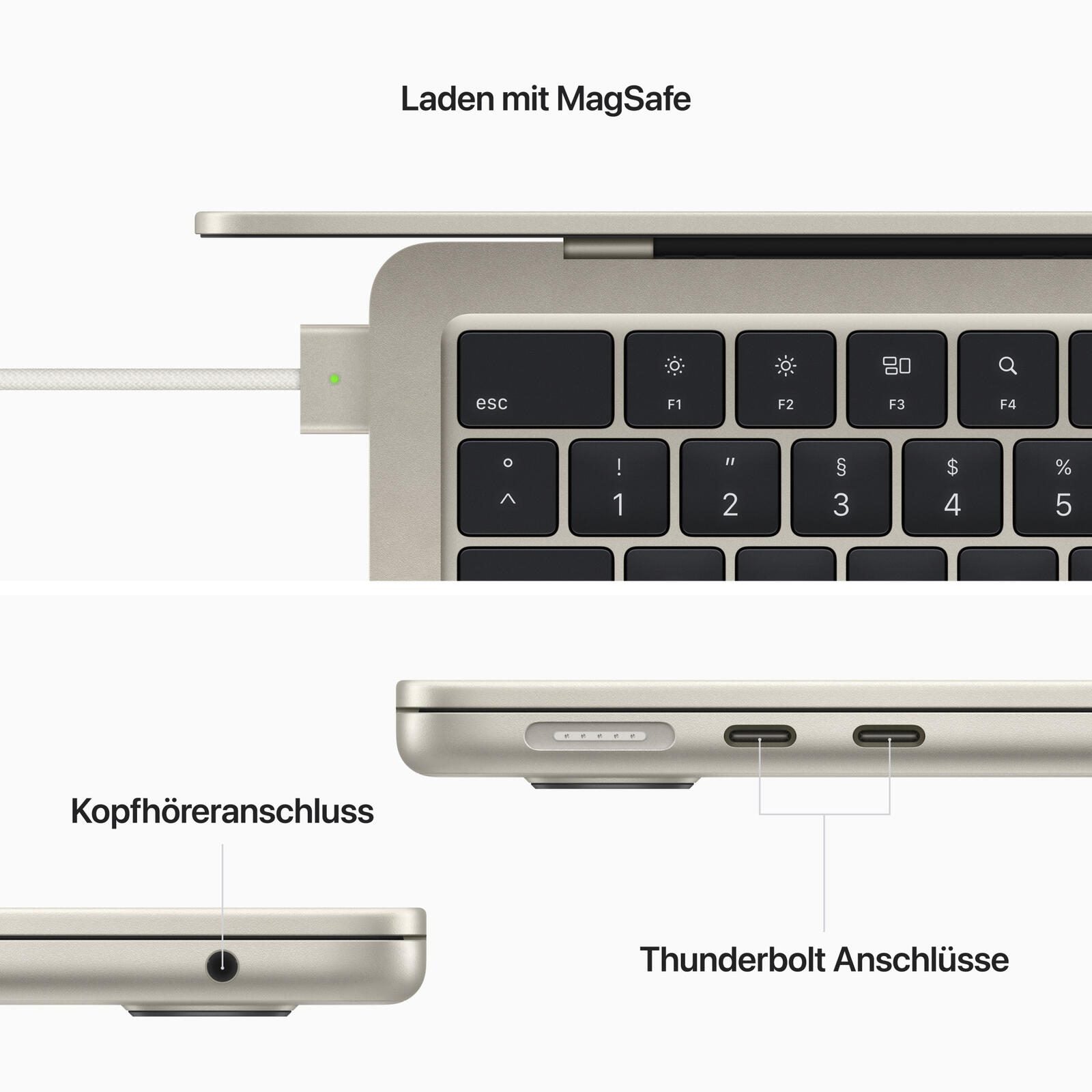 Apple MacBook Air 34,5cm (13,6') starlight