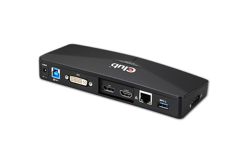 Club3D 4K Dockingstation USB3 ->3xUSB3/HDMI/DP/DVI/ black retail