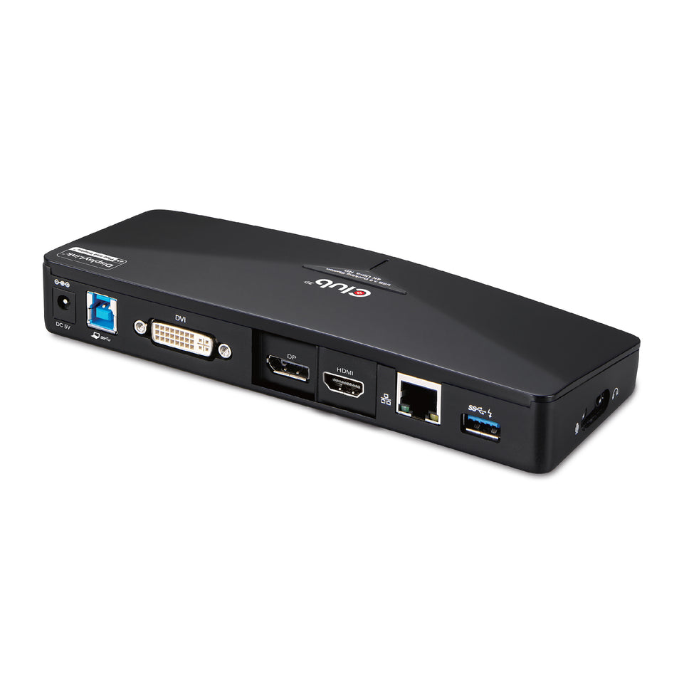 Club3D 4K Dockingstation USB3 ->3xUSB3/HDMI/DP/DVI/ black retail