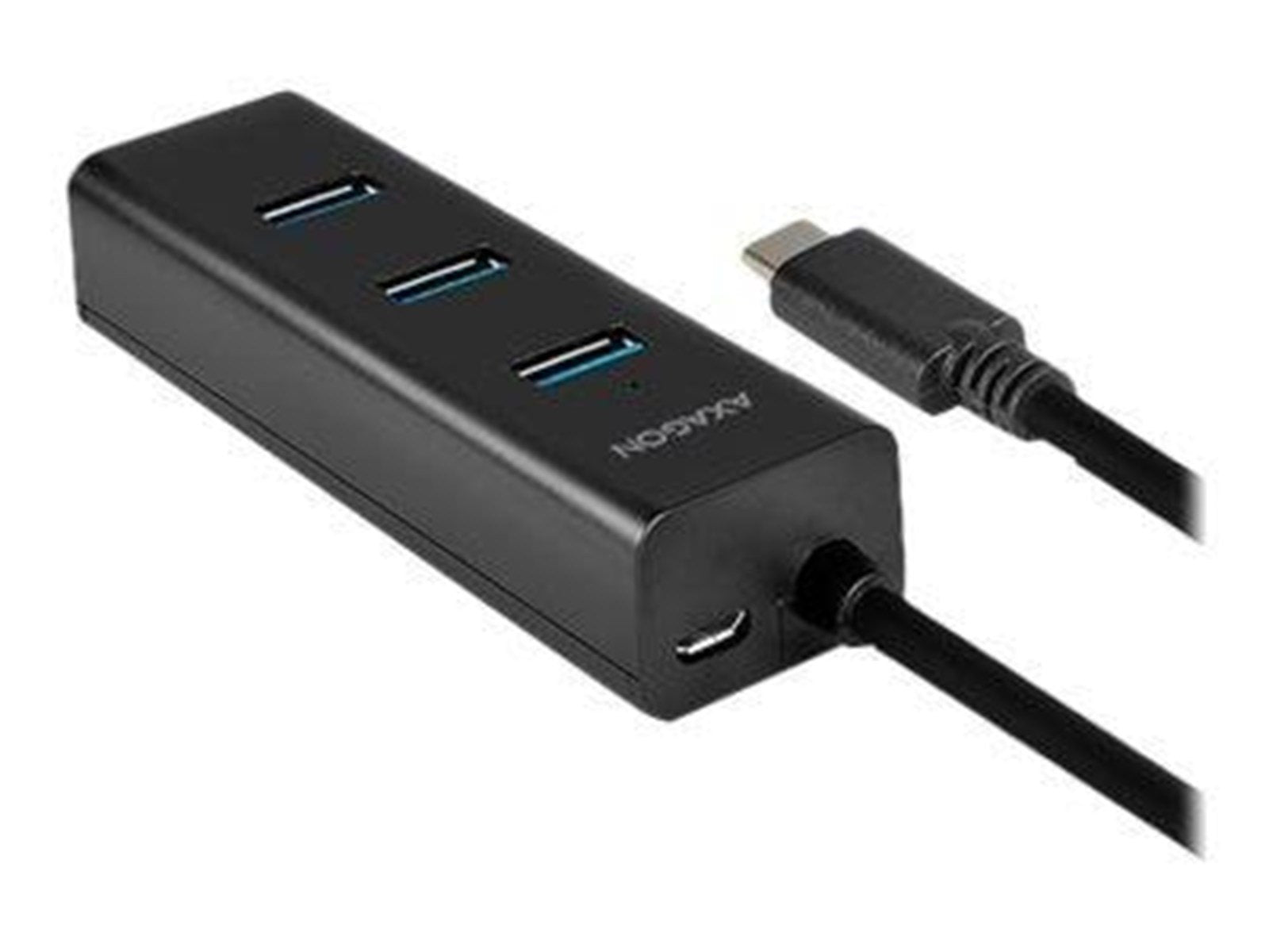 AXAGON HUE-S2C - hub - 4 ports USB-Hubs - USB 3.2 - 4 - Schwarz