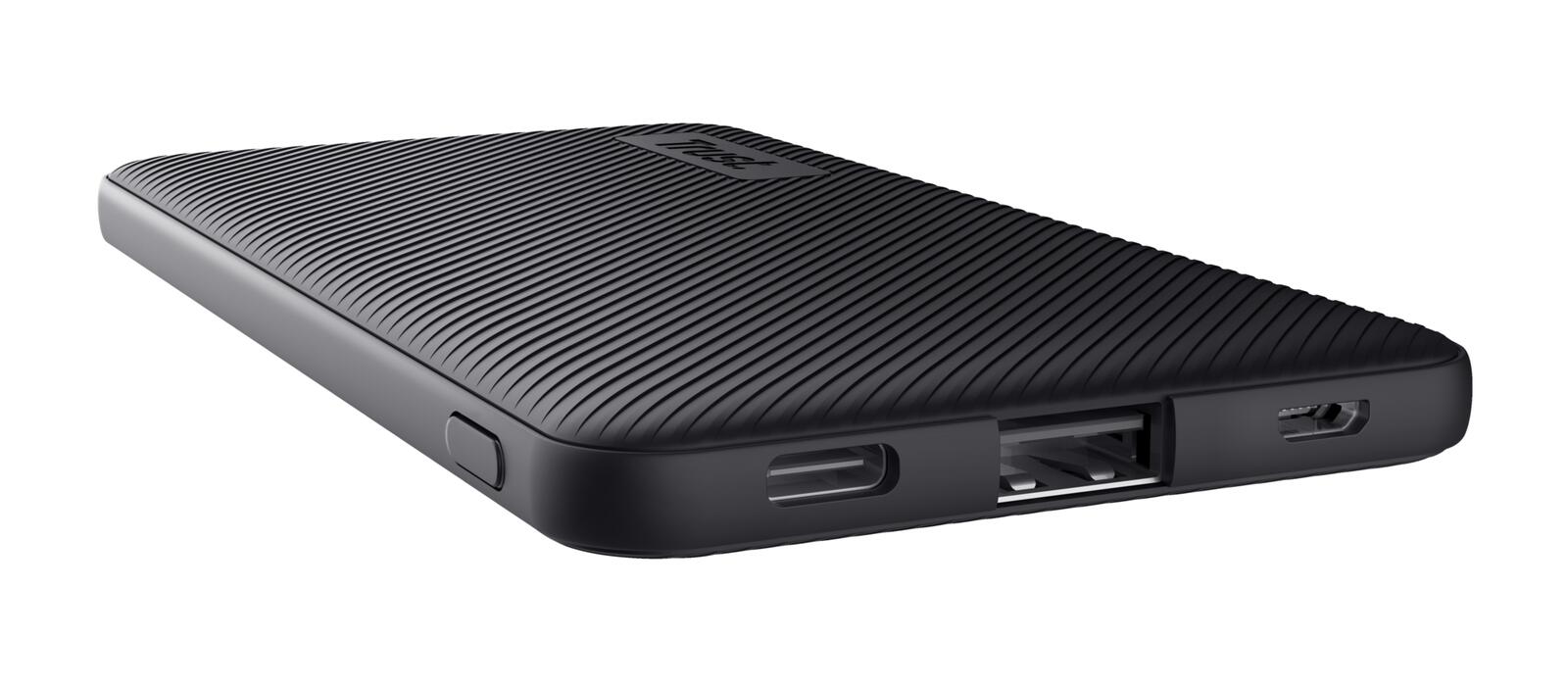 Trust Primo Ultradünne 5.000 mAh Powerbank - Schwarz