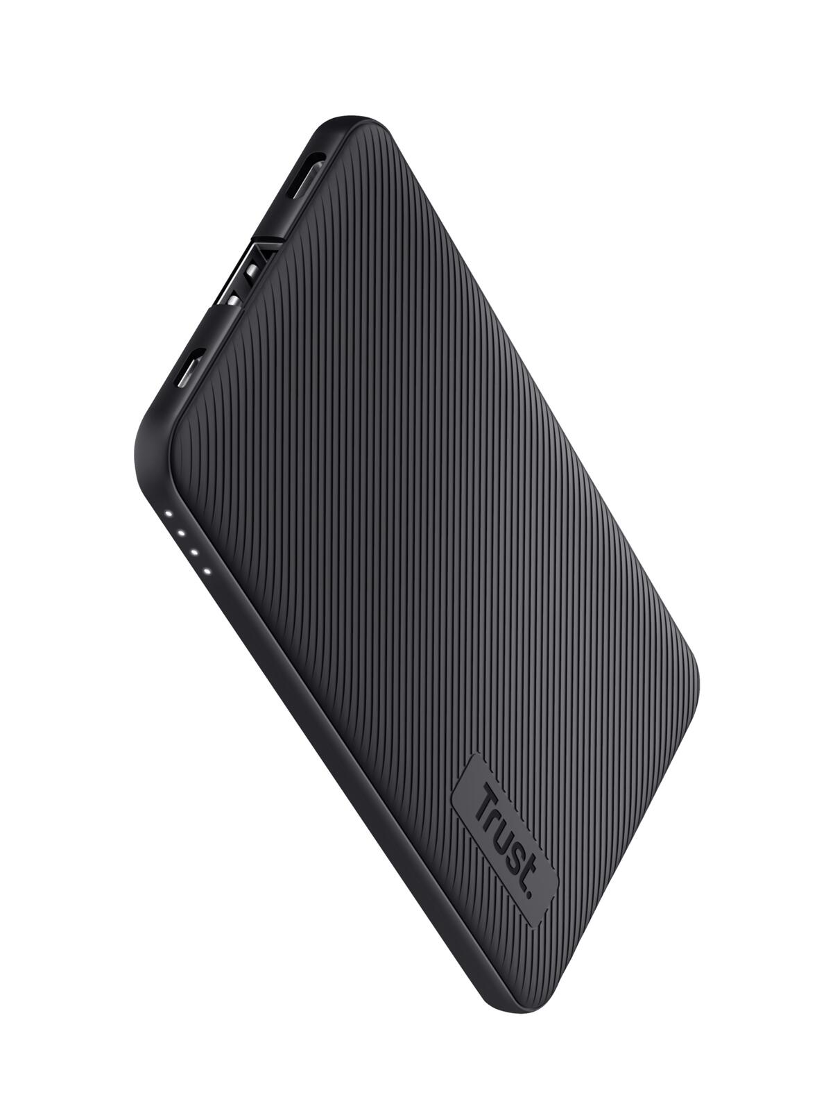 Trust Primo Ultradünne 5.000 mAh Powerbank - Schwarz