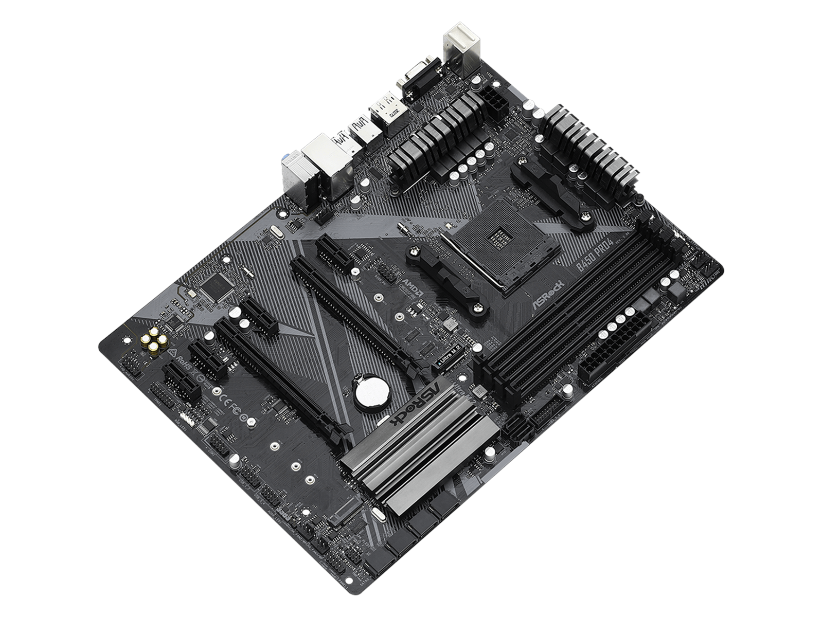 ASRock B450 Pro4 R2.0 Mainboard - AMD B450 - AMD AM4 socket - DDR4 RAM - ATX