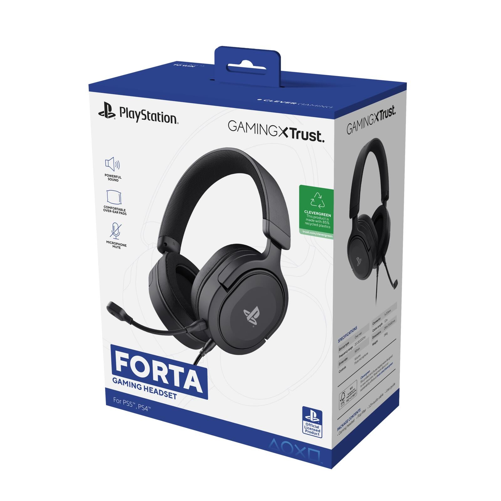 Trust Gaming GXT 498 Forta Gaming-Headset für PS5™ - Schwarz