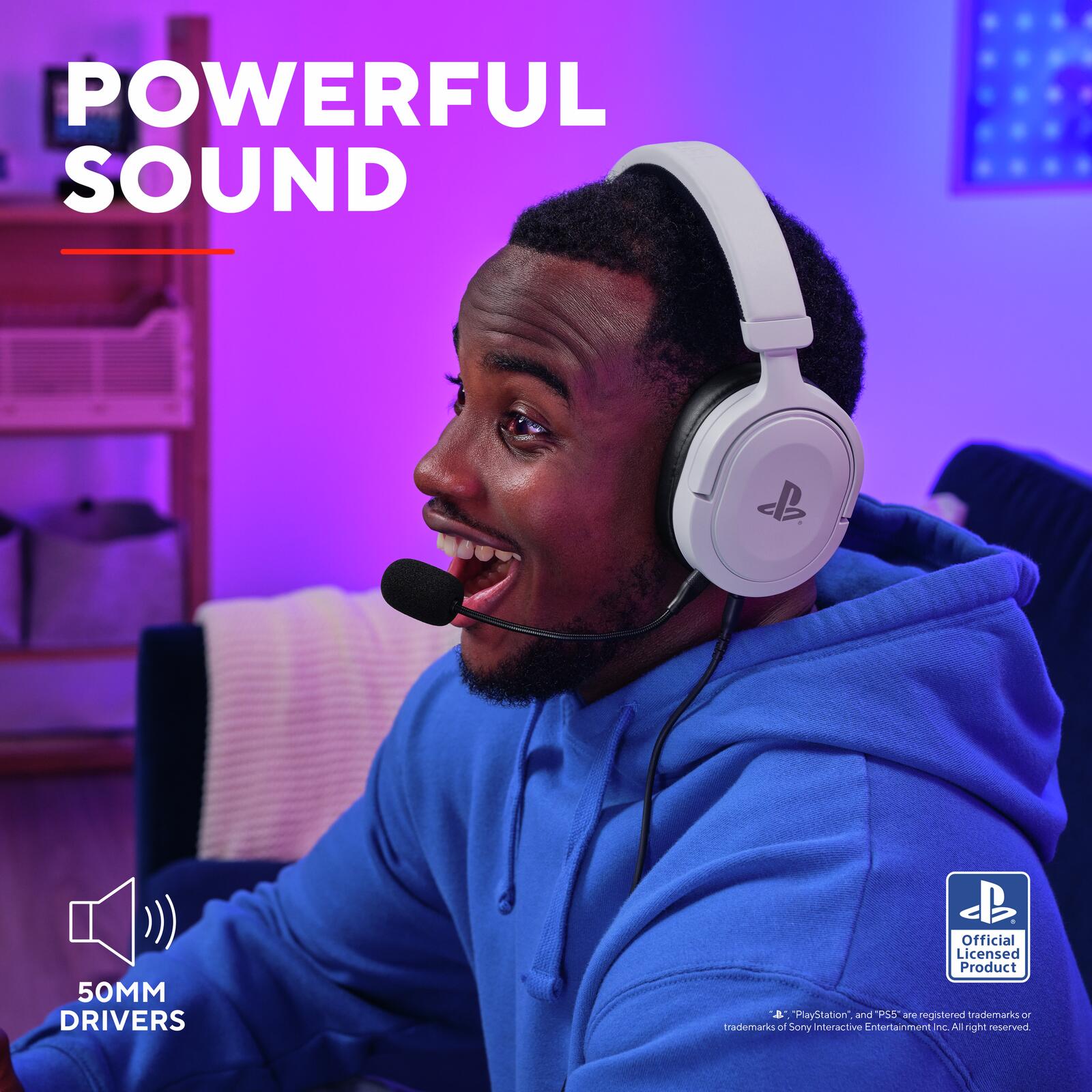 Trust Gaming GXT 498W Forta Gaming-Headset für PS5™ - Weiß