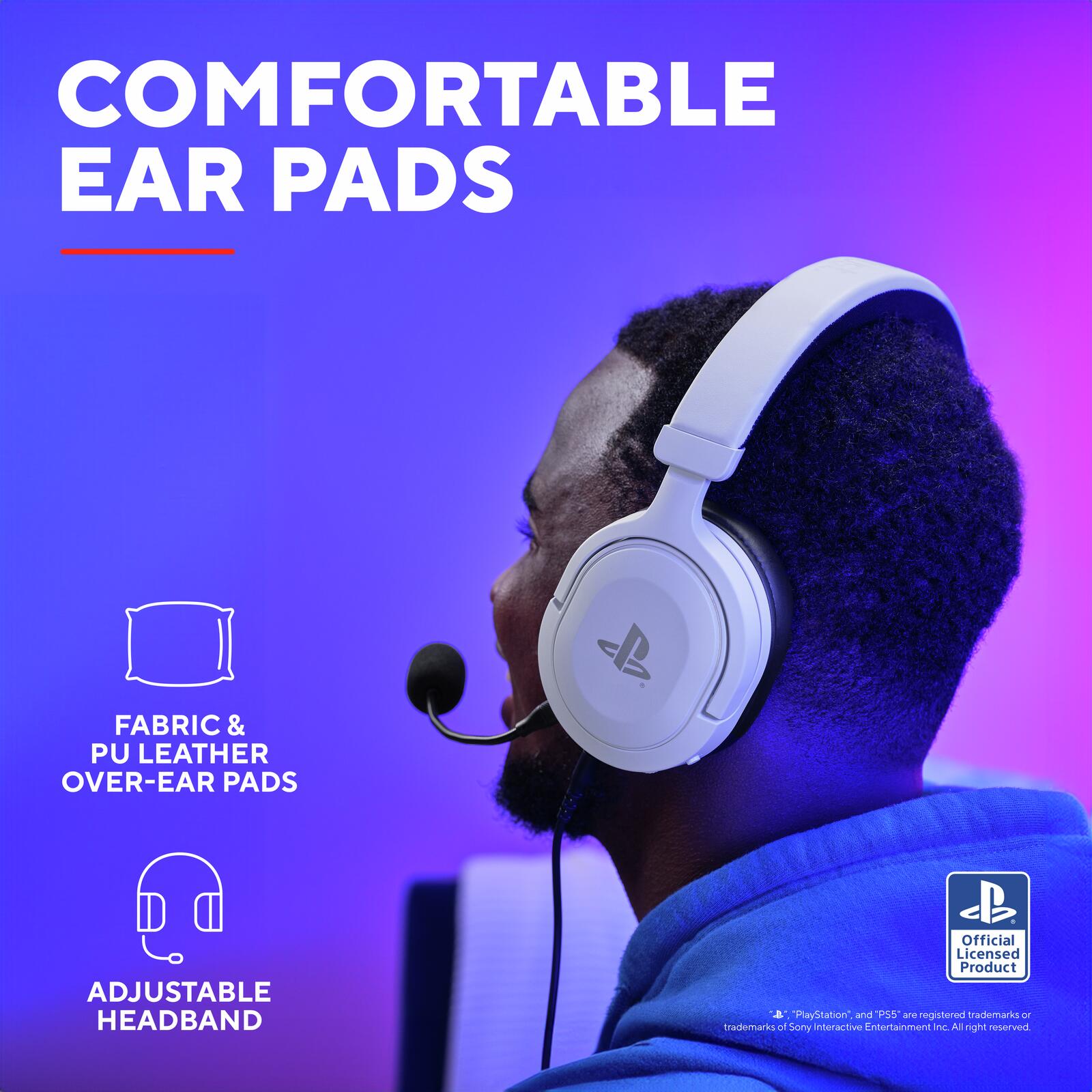 Trust Gaming GXT 498W Forta Gaming-Headset für PS5™ - Weiß