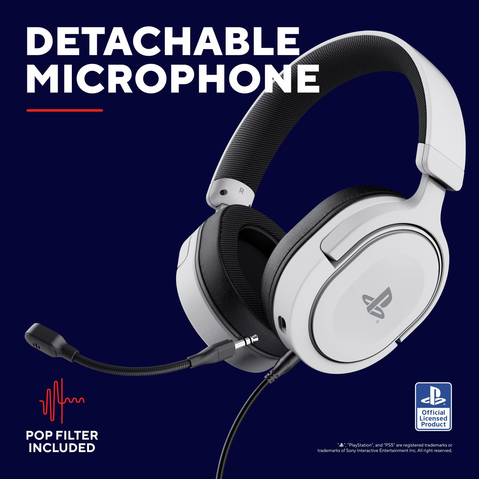 Trust Gaming GXT 498W Forta Gaming-Headset für PS5™ - Weiß