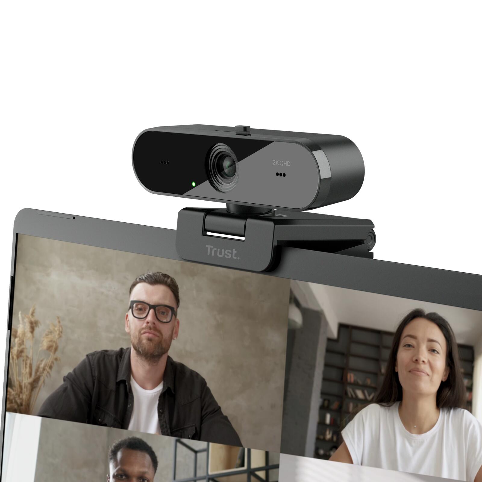 Trust Taxon QHD-Webcam - Schwarz