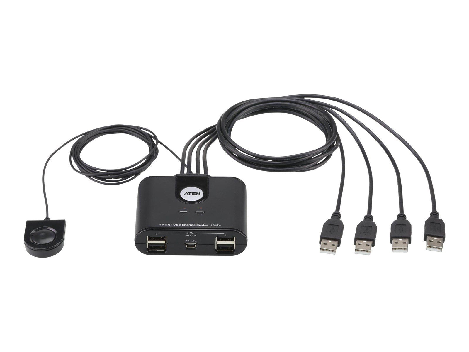 ATEN US424 4-Ports USB Peripheral Sharing Device USB-Hubs