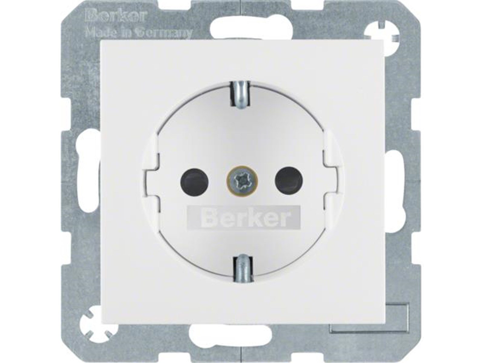 Berker Schuko socket outlet s1/b3/b7 polar white