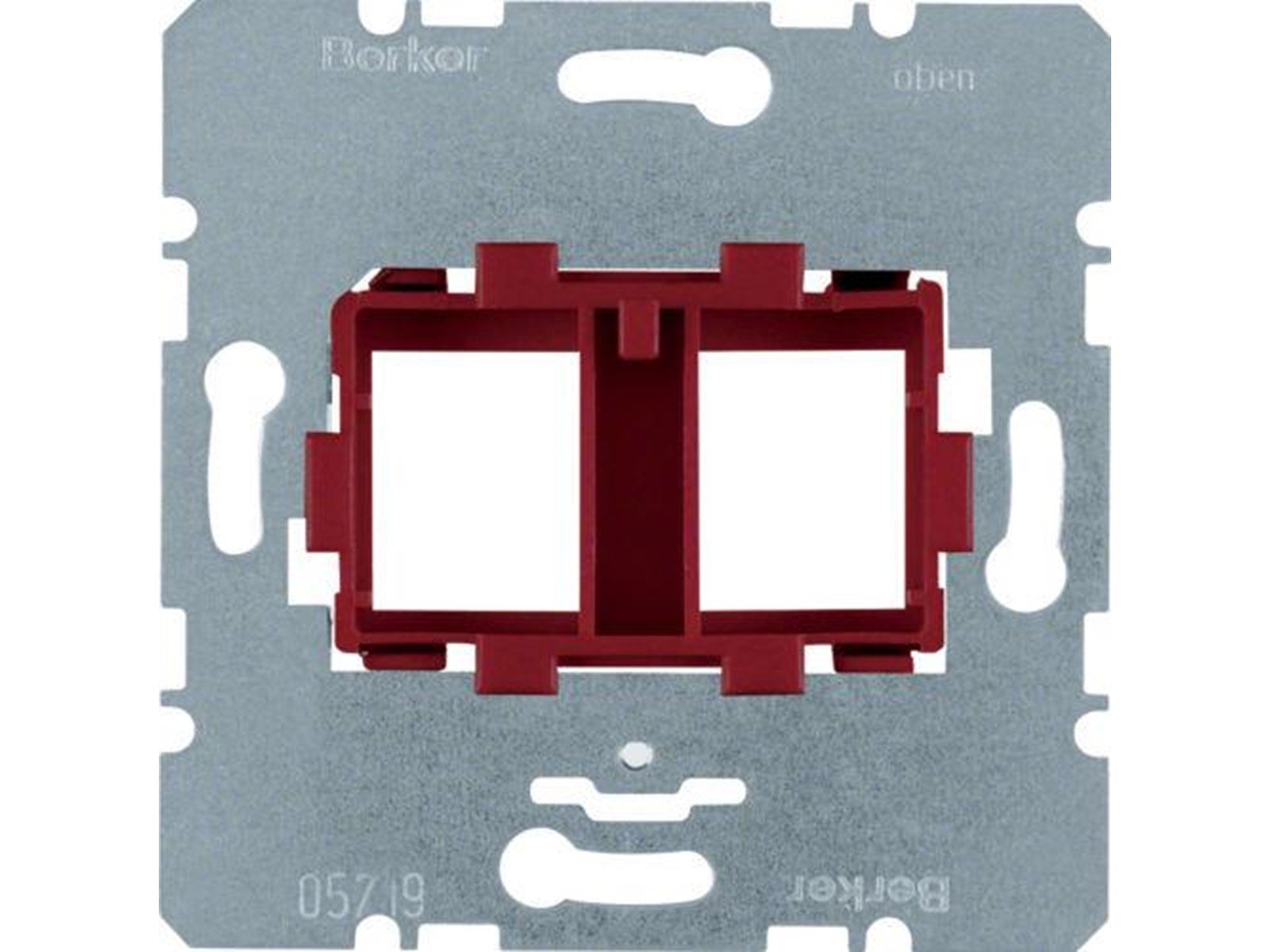 Berker Supporting plate red 2gang