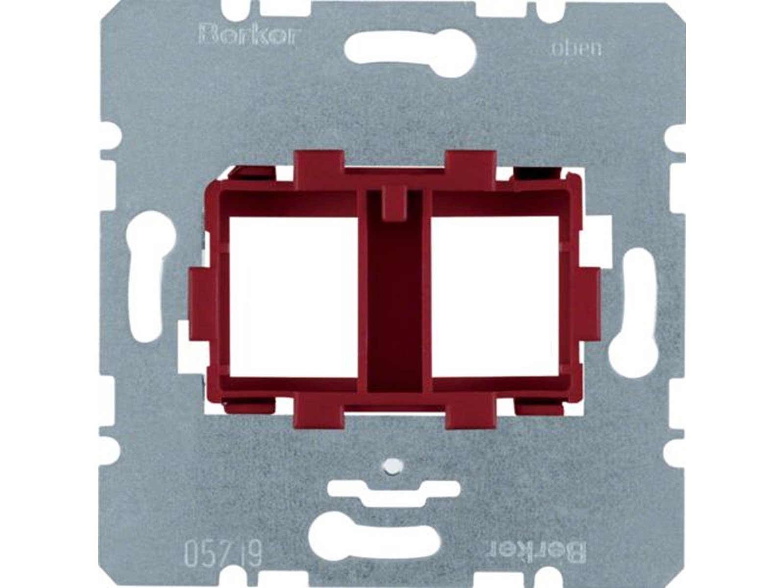 Berker Supporting plate red 2gang