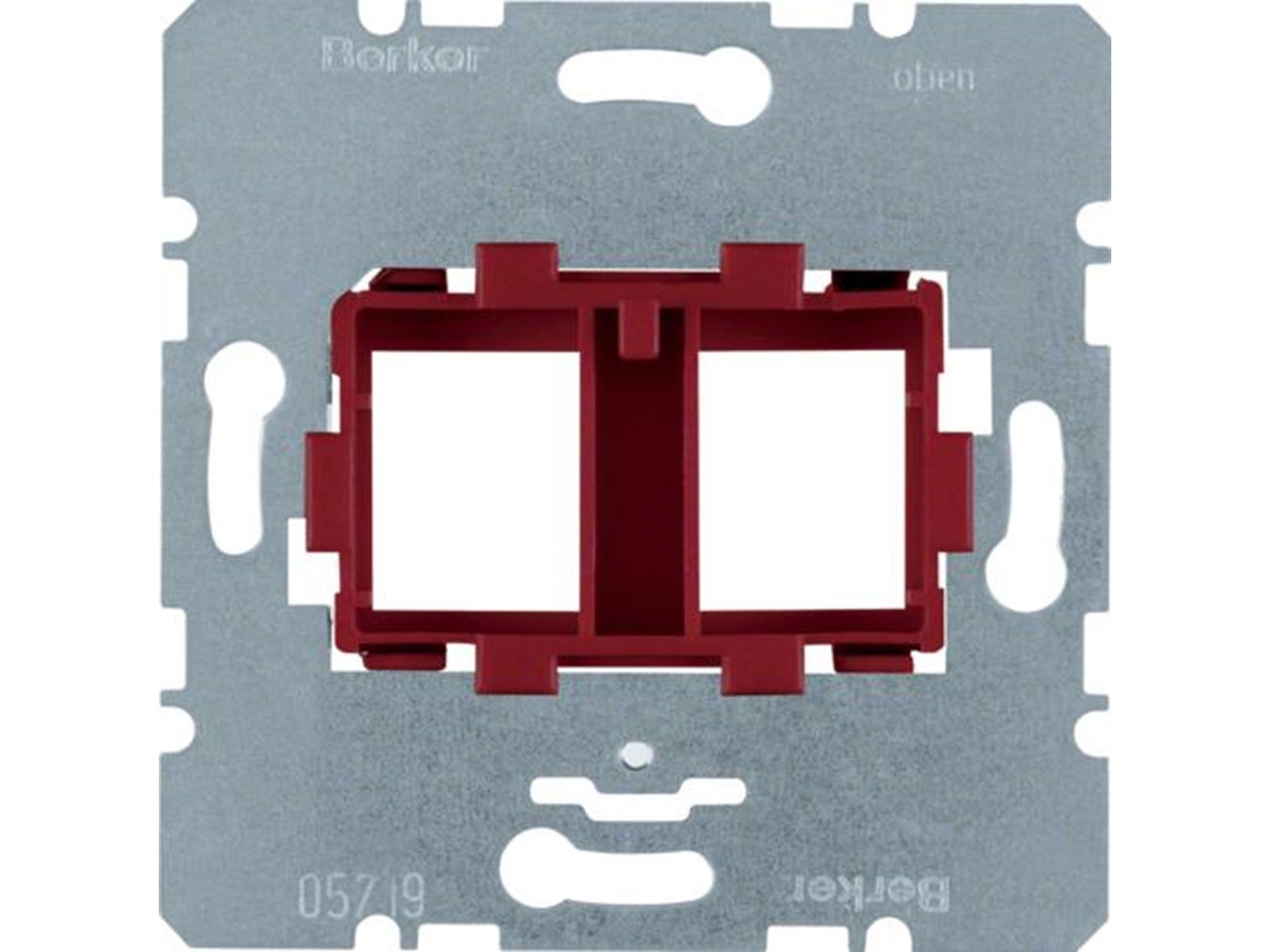 Berker Supporting plate red 2gang