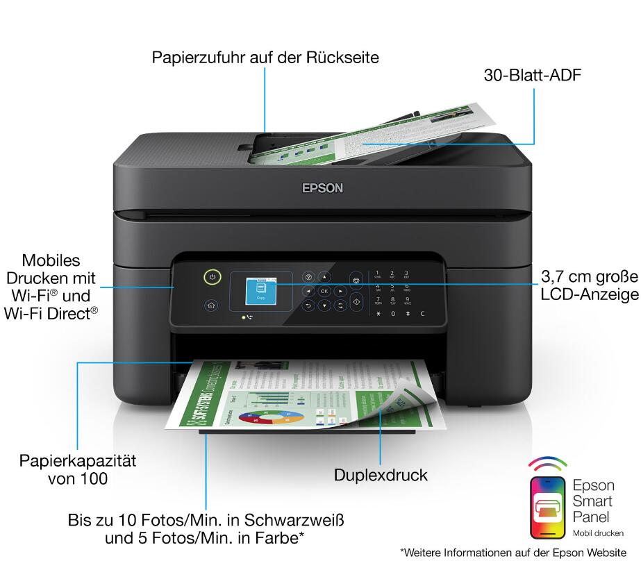 Epson WorkForce WF-2935DWF Tintenstrahl Multifunktionsgerät