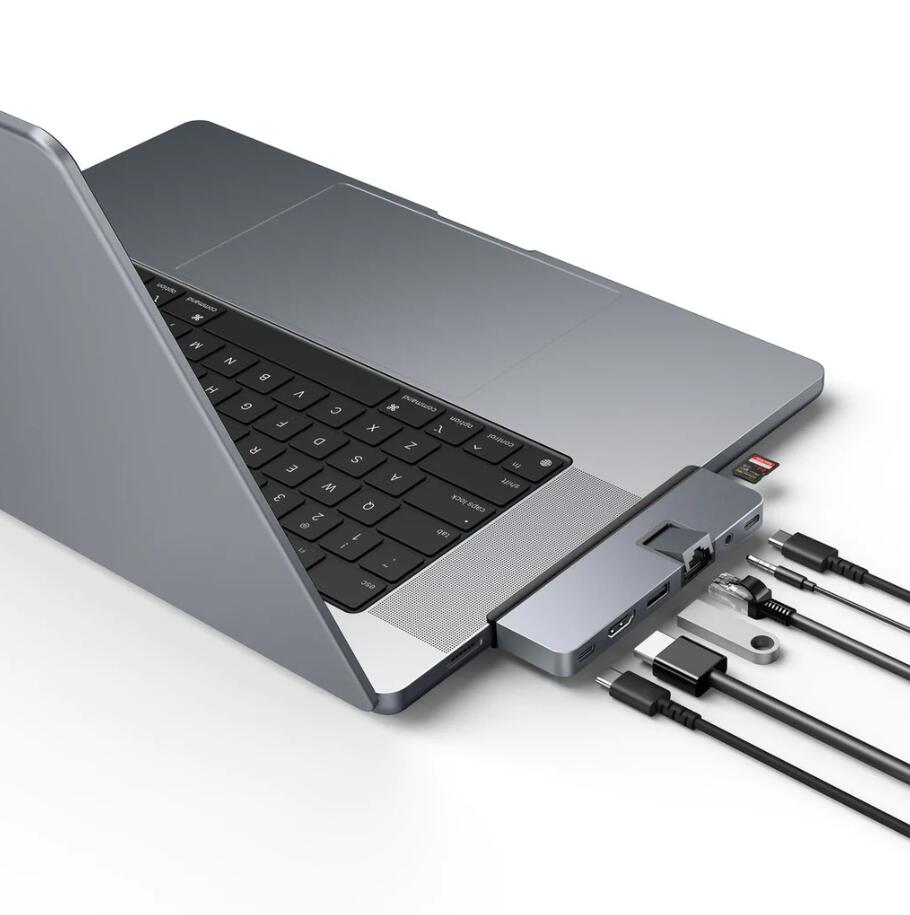 HyperDrive DUO PRO 7-in-2 USB-C Hub - Grau