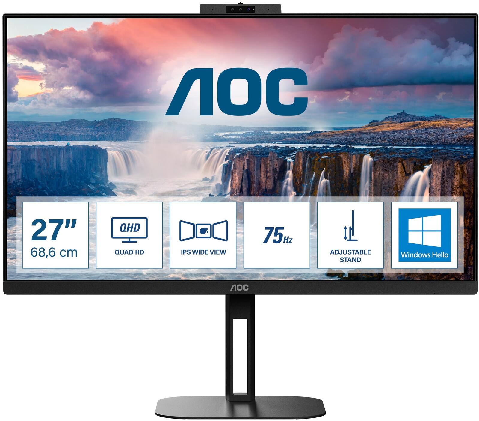 AOC Q27V5CW/BK Monitor 68,6 cm (27 Zoll)