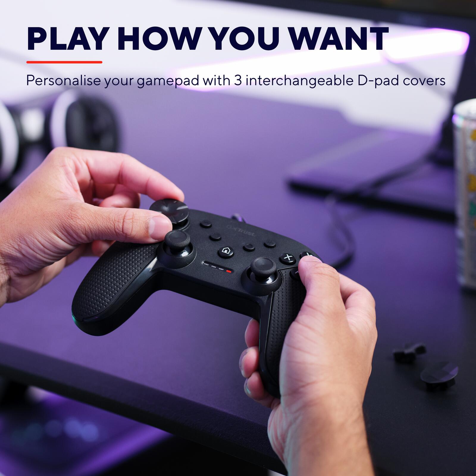 Trust Gaming GXT 541 Muta PC-Gaming-Controller - Schwarz