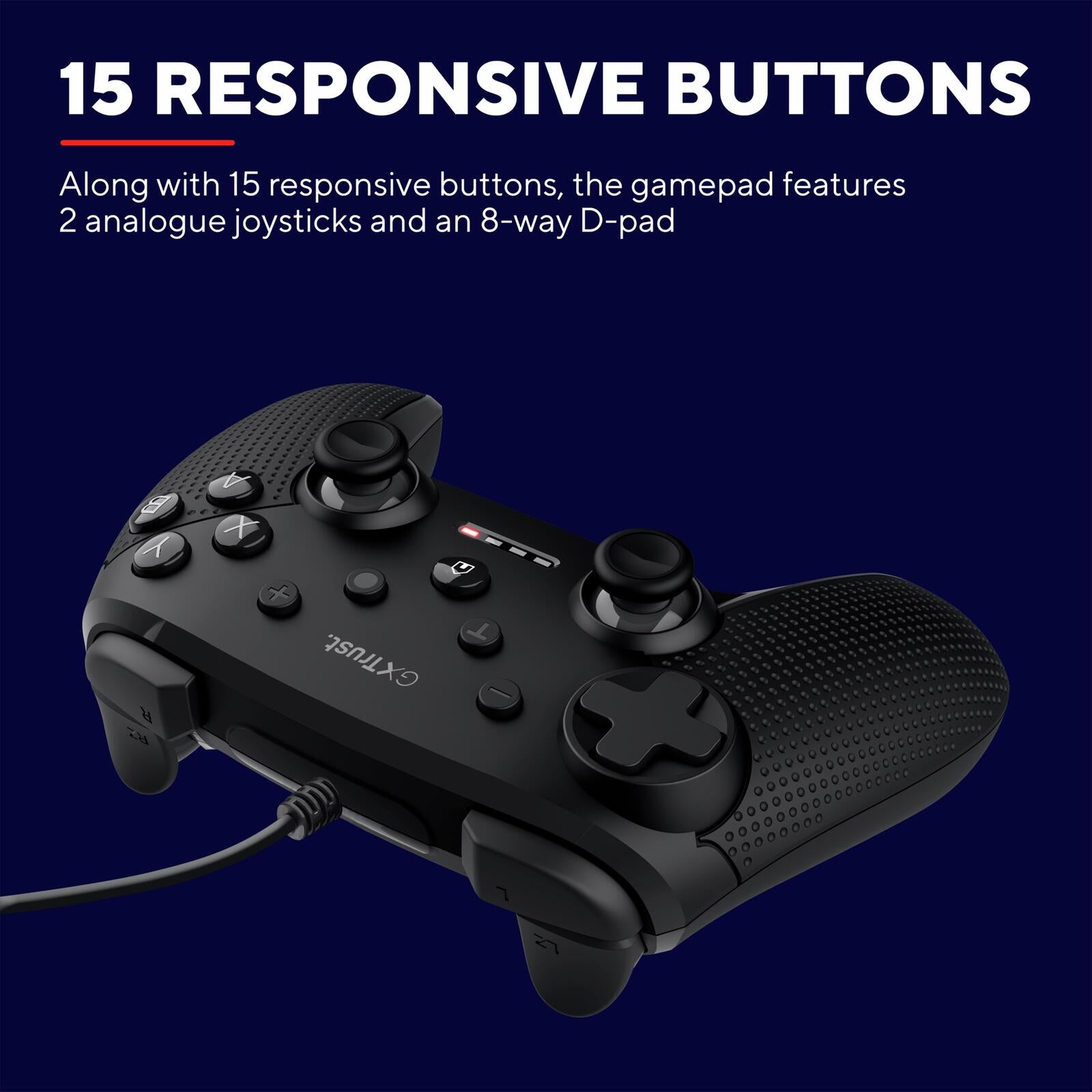 Trust Gaming GXT 541 Muta PC-Gaming-Controller - Schwarz
