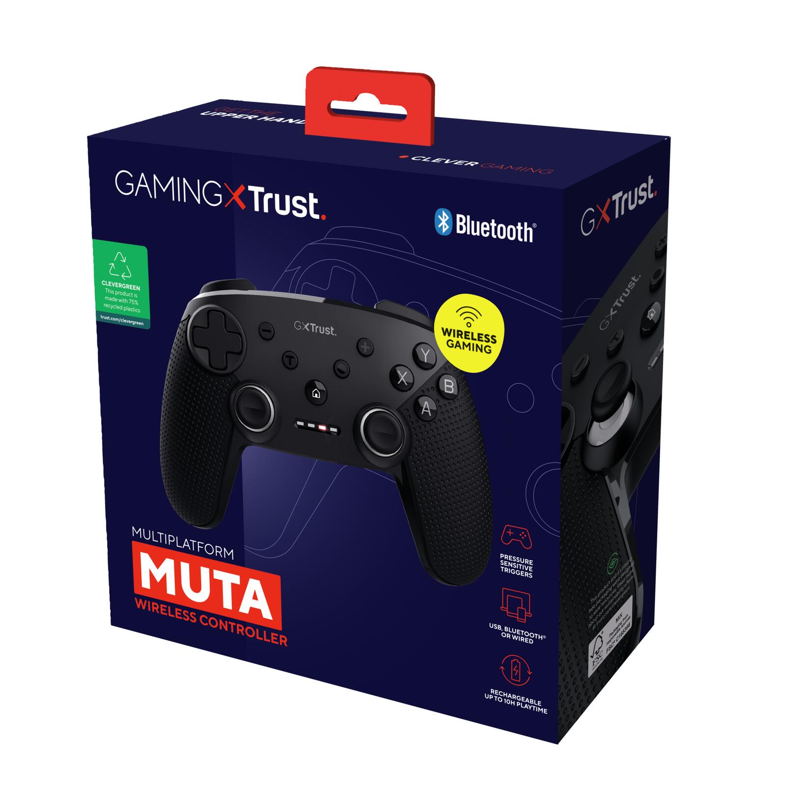 Trust Gaming GXT 542 Muta Kabelloser Gaming-Controller - Schwarz