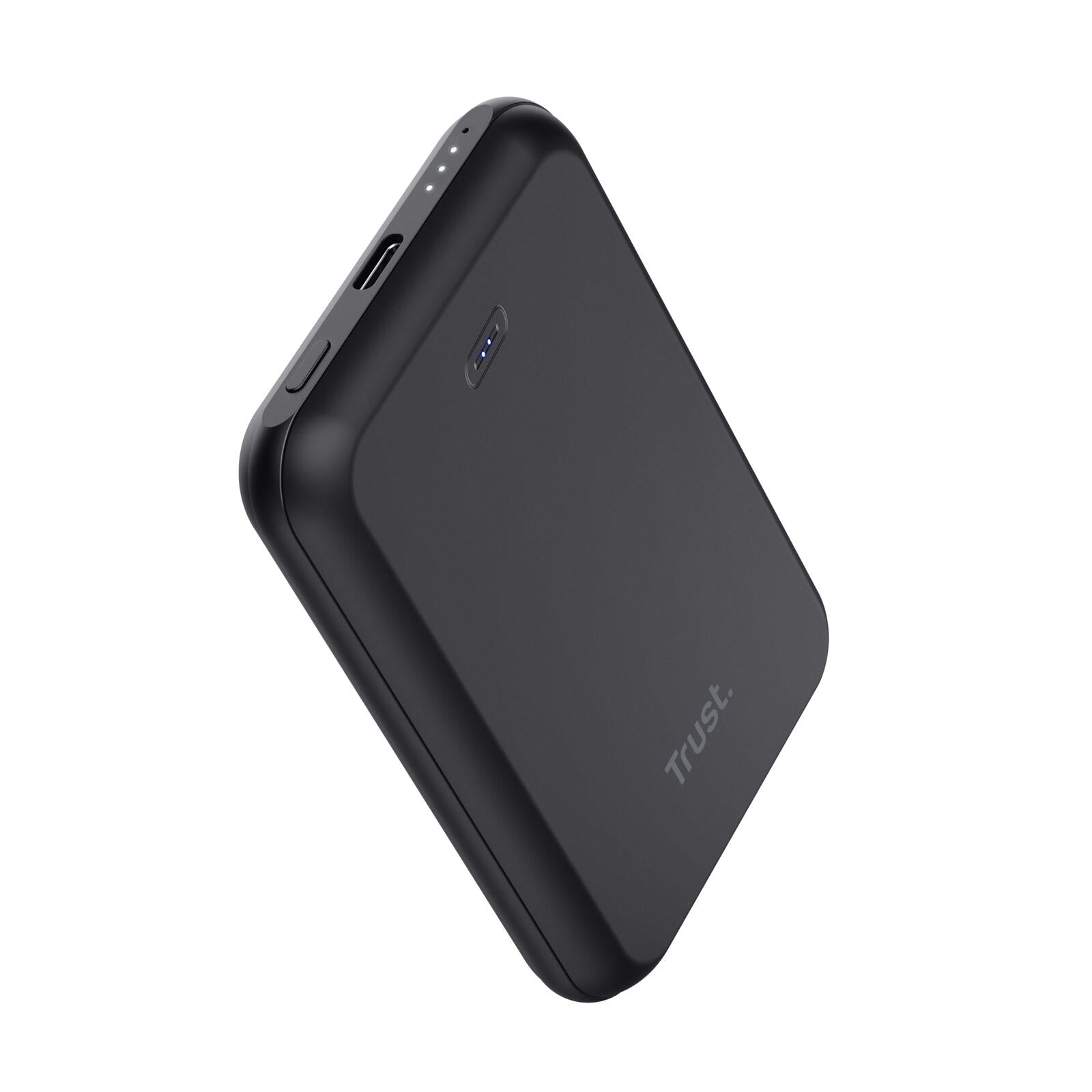 Trust Magno Magnetische kabellose 5.000 mAh-Powerbank - Schwarz
