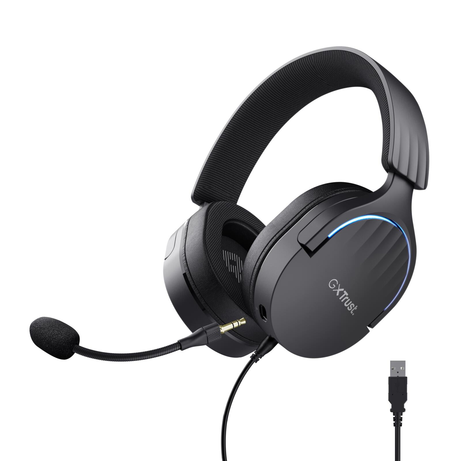 Trust Fayzo 7.1 USB-Gaming-Headset-Schwarz