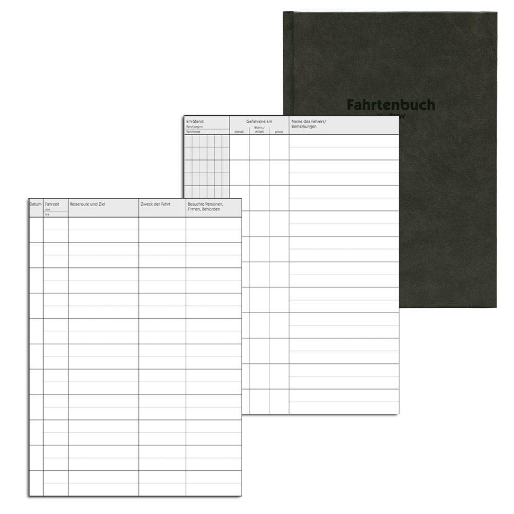 AVERY Zweckform Fahrtenbuch, Pkw mit Jahresabrechnung Formularbuch 223D - 1 x 48 Blatt