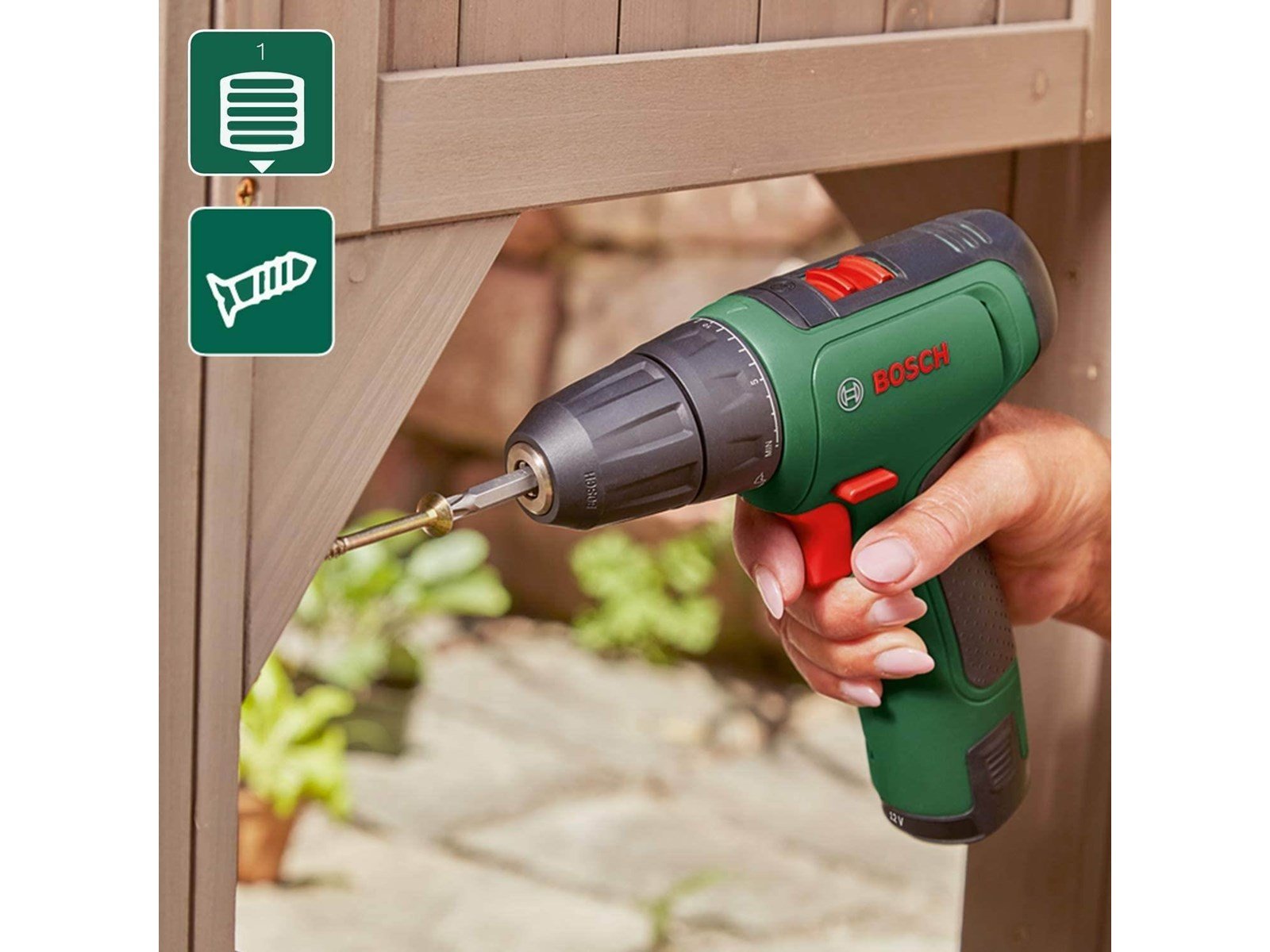 Bosch AKKUSKRUEMASKINE EASY 1200 2X1.5AH