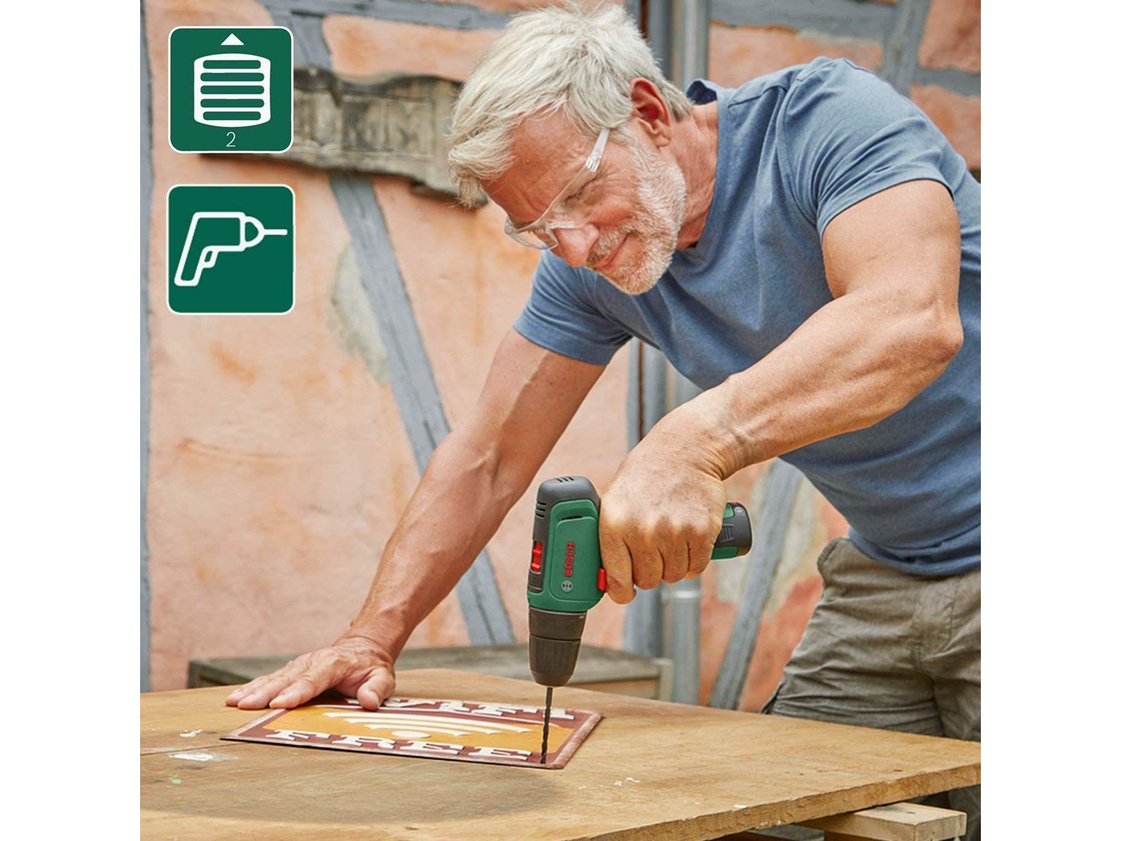 Bosch AKKUSKRUEMASKINE EASY 1200 2X1.5AH