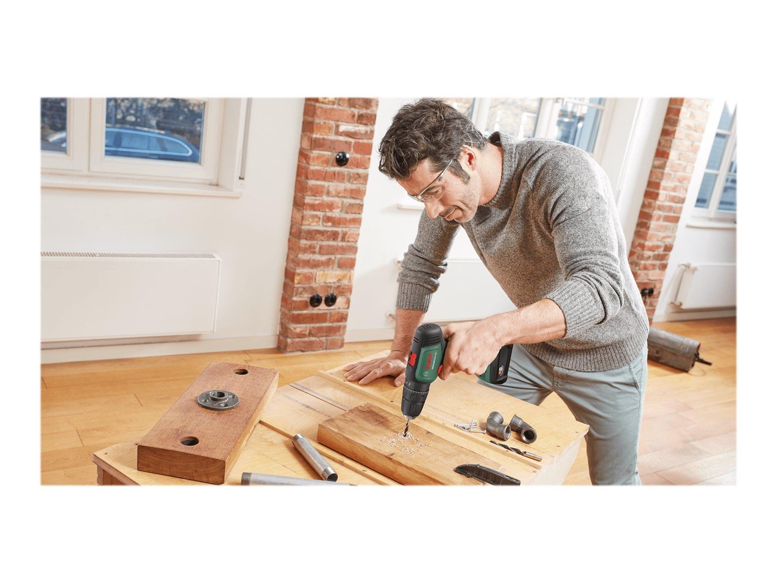 Bosch AKKUSLAGBOREMASKINE UNI IMPACT 18V 2X1.5