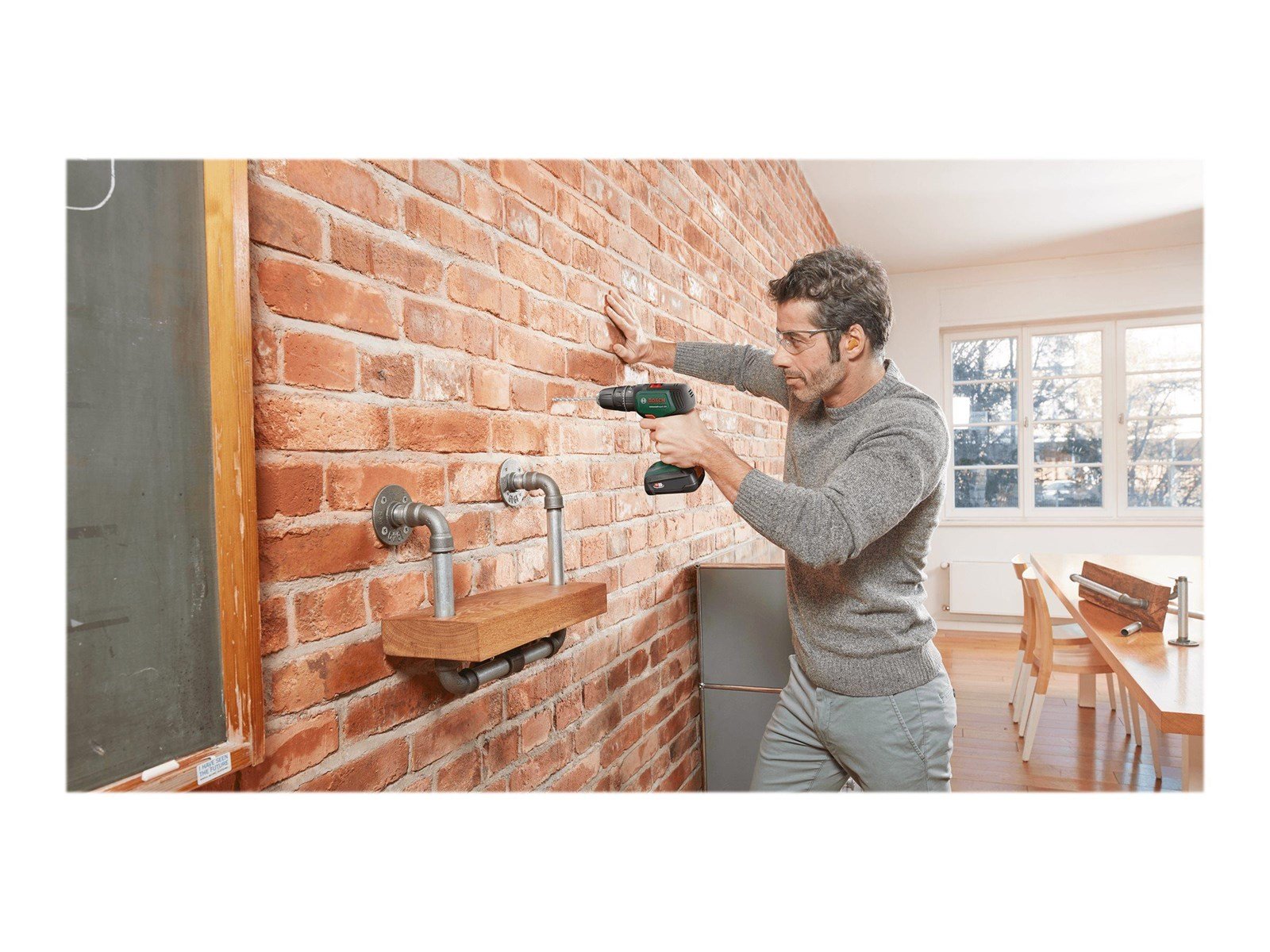 Bosch AKKUSLAGBOREMASKINE UNI IMPACT 18V 2X1.5