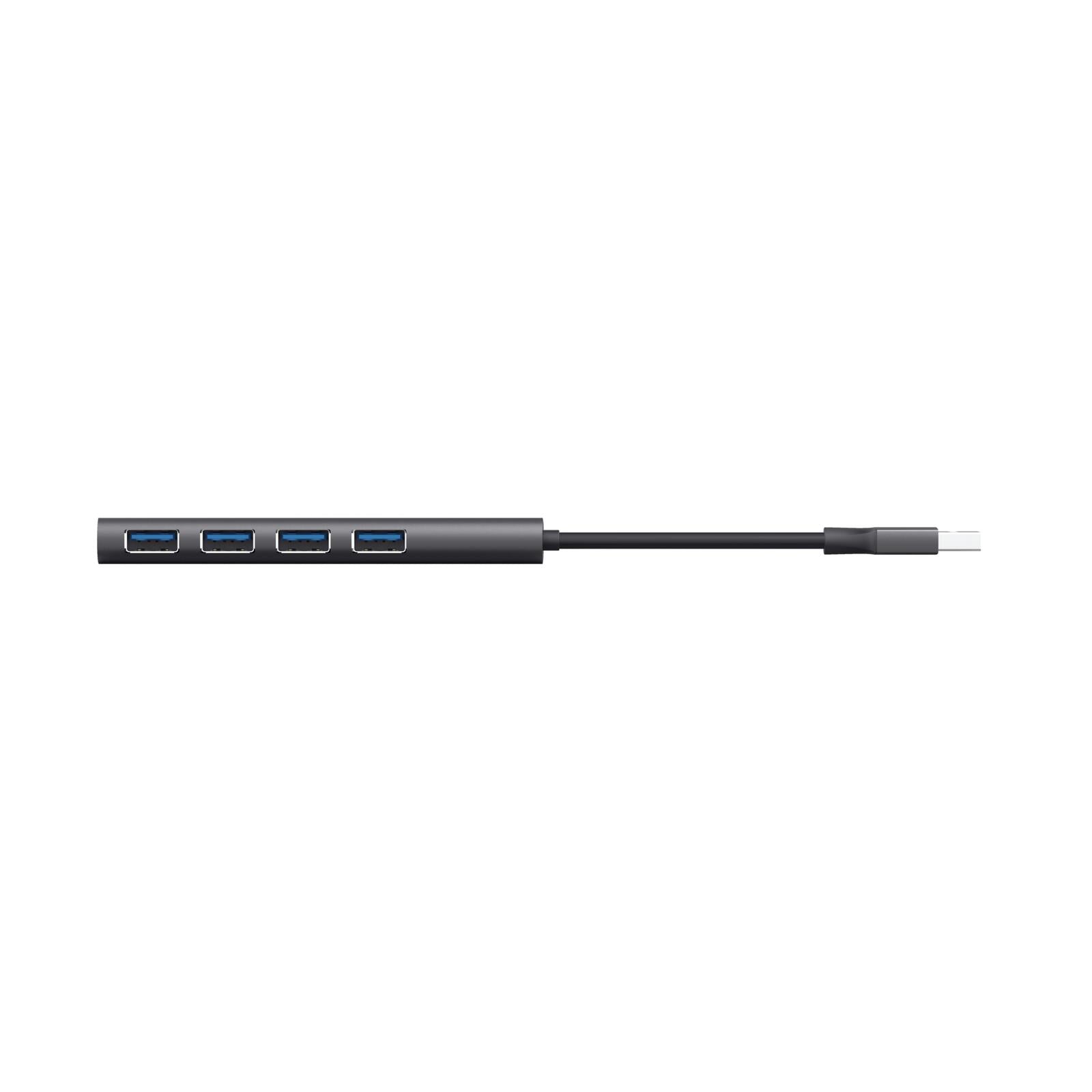 Trust Halyx USB 3.2 Gen 1-Hub mit 4 Anschlüssen - Grau