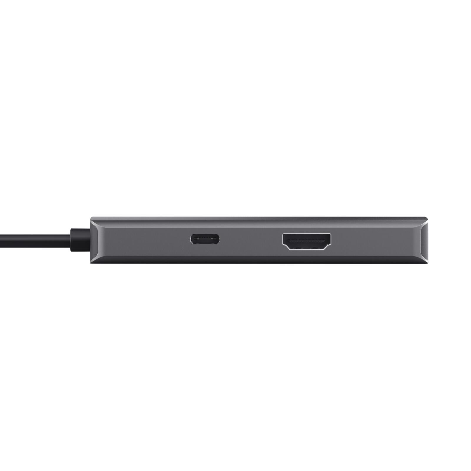 Trust Dalyx 6-in-1 USB-C Multi-Port Adapter - Silber